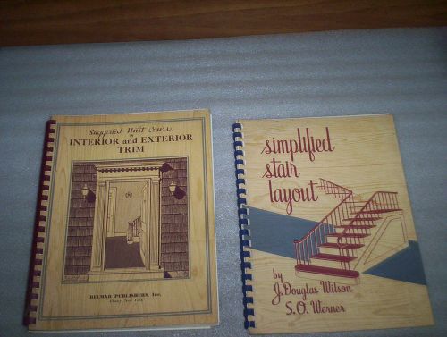 Delmar Interior &amp; Exterior Trim Carpentry Book &amp; Simplified Stair Layout Books