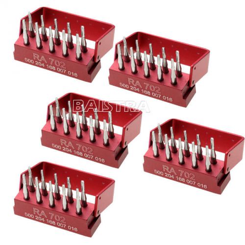 5X Dental SBT Tungsten Steel burs RA702 for Low Speed Contra Angle 10pcs/1 KIT