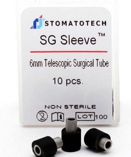 Dental implant surgical guide (6mm) drilling-stopper tubes (10 units) for sale