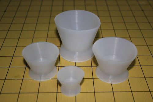 4pcs silicone mixing bowl cup  dental lab silicone mixing bowl cup small size for sale