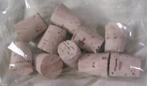 Bag Lot of 10 New Laboratory Grade Wooden Corks Stoppers Size 9 SP Brand
