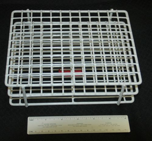 Scienceware f187530003, white test tube rack epoxy coated 10-13mm - holds 108 for sale