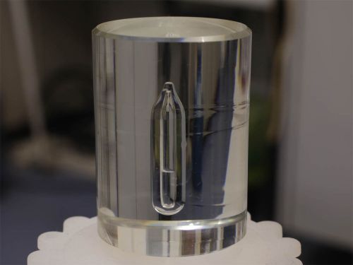 Liquid  carbon dioxide CO2 in quartz ampoule  supercritical demonstration