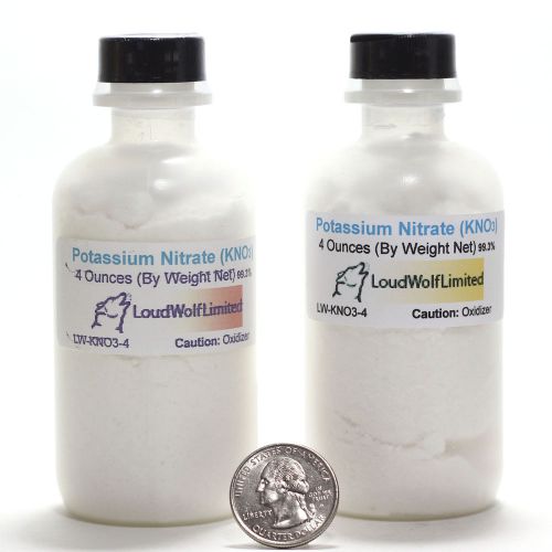 Potassium Nitrate &#034;Saltpetr&#034;  Ultra-Pure (99.7%)  8 Oz  SHIPS FAST from USA