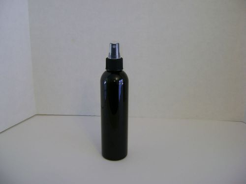 Black empty plastic bottles 8ozs Spray Atomizers  PET &#034;light protectant&#034;