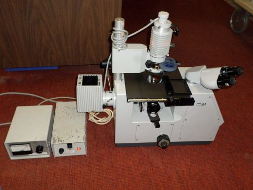 Zeiss im inverted microscope x3 objective w/ thk rsr9m linear table for sale