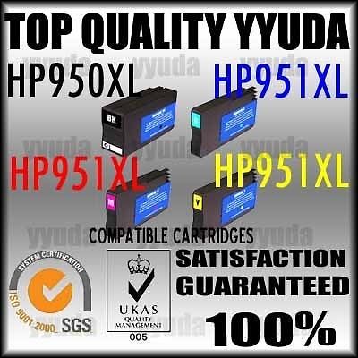 4x YYUDA Ink Cartridge for HP 950XL Officejet Pro 8100 8600 8600 Plus Printer