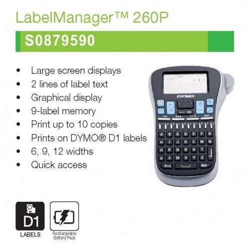 Dymo labelmanager 260p rechargeable label maker