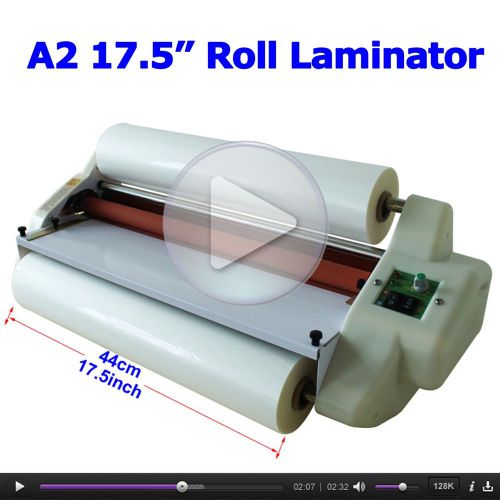 17.5in Roll laminator Large A2 electric hot/cold double side + 4rolls long films