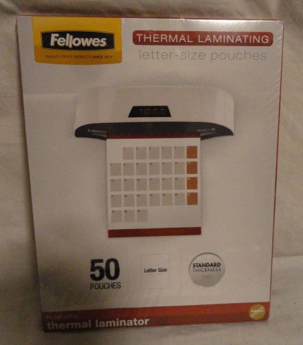 FELLOWS, 50 PACK LETTER SIZE 9&#034; X 11.5&#034; THERMAL LAMINATING POUCHES,NEW FREE SHIP