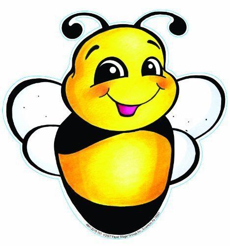 Eureka 5-Inch Paper Cut-Outs, Bee, Package of 36 (841207)