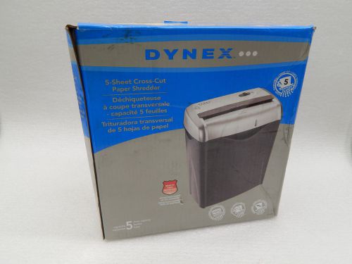 Dynex 5 sheet  Cross-Cut  Paper Shredder DX-PS05CC  (15513)