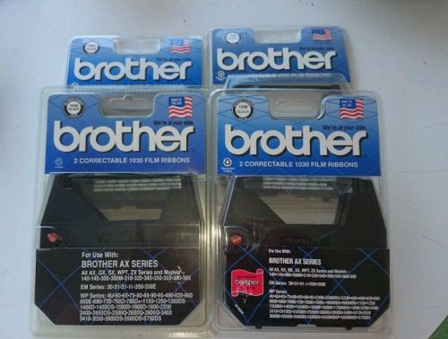 LOT OF 4 PACKS Correctable 1030 Film Ribbons Brother AX Typewriter New Black