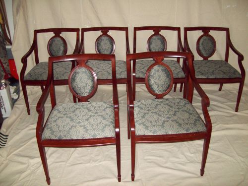 DAVID EDWARD OFFICE CHAIRS STYLE-85913-22 CHERRY CHELSEA CHAIR SIX CHAIRS TOTAL