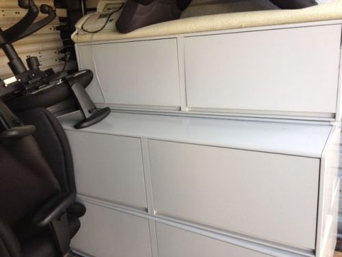 5 Used Cubicles w/2 Book Shelves, File Cabinets, and Returns