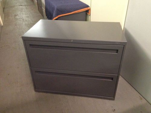 2 drawer lateral sz file cabinet by hon office furniture model 782l w/lock&amp;key for sale