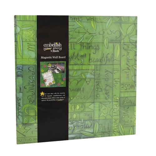 Demdaco Embellish Your Story Green Collage Magnetic Memo Board