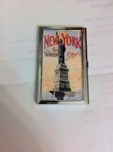New York Wonder City Statue of Liberty business card holder credit card case!