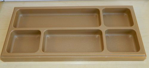 New Brown  Plastic Office Desk Drawer Organizer Tray 12.&#034; L by 5.5&#034; Wide