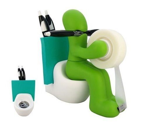 Kito Design Butt Station Green Desk Organizer  Pen Tape Holder Office Funny Gift