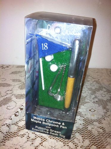 Pierre Cardin Desk Golf &amp; Bllpnt Pen Gift Set *NIB* W/ Limited Lifetime Warranty