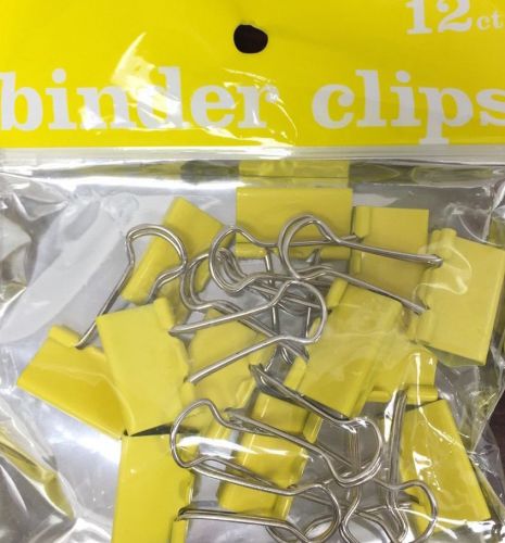 Paper Clips, 12 Ct, Yellow Color