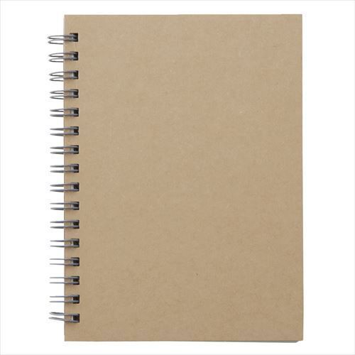 MUJI Moma Recycled paper double ring notebook plain A6 80 sheets Beige Japan