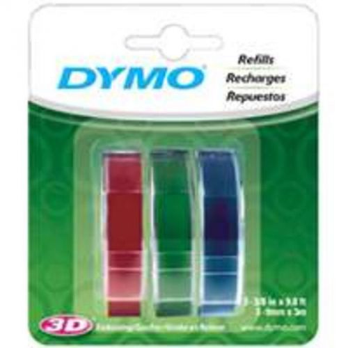 Dymo Embossing Tape Asst 3Pk SANFORD CORPORATION Office Supplies 1741671
