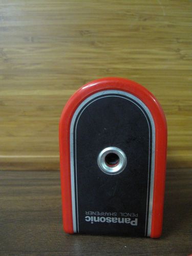 RED retro Panasonic Model KP-1A Battery Operated Pencil Sharpener Tested Working