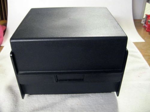 Rubbermaid 5X8 Card File Holder Cabinet /Black/ #2411/ W Seperators/ W 100 Cards