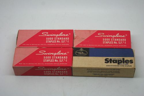 4 Boxes Swingline &amp; Faber Castrell Standard Wire Staples  5000 Count
