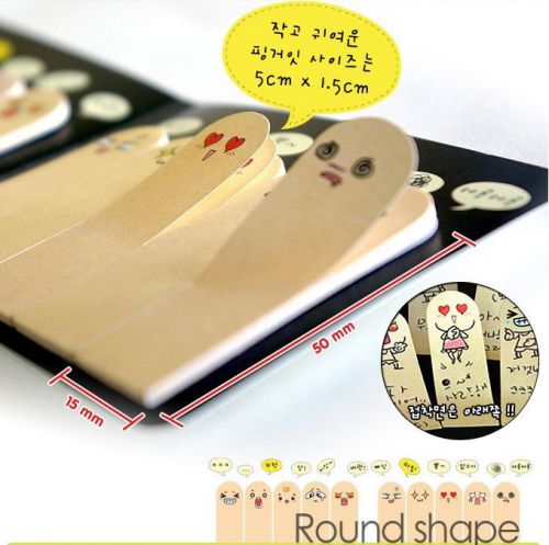 200 Pages Cute Ten Fingers Sticker Post It Bookmark Flags Memo Sticky Notes Pads