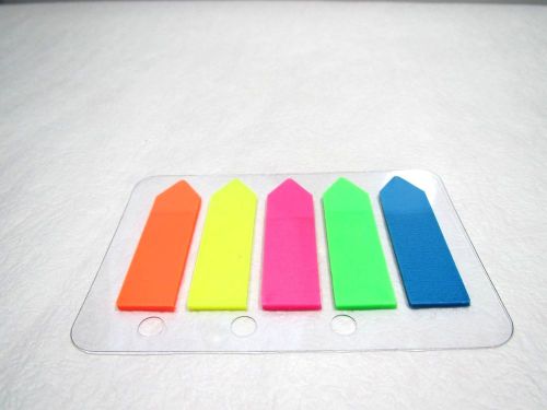 100pcs transparent fluorescent sticker post it bookmark highlight message