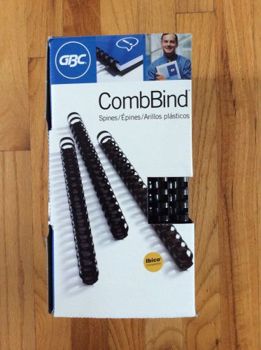 Gbc Combbind Binding Spines 5/8 Inch - Black