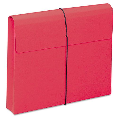 Two Inch Accordion Expansion Wallet with String, Letter, Red, 10/BX