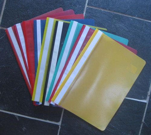 Report files A4  PVC - 25 files - various colours