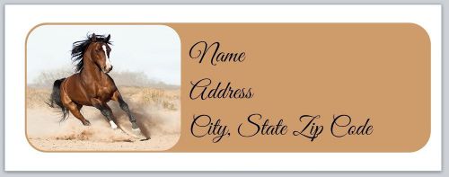 30 Personalized Return Address Labels Horse Buy 3 get 1 free (hc4)