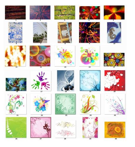 30 Personalized Abstract Pictures Return Address Labels (a2)