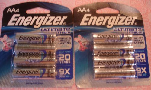 New Sealed 16 AA Energizer Ultimate Lithium Batteries Expires 2027 - 2034
