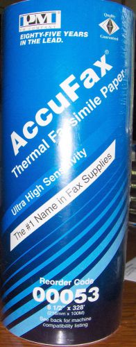 Sealed pm co accufax thermal facsimile paper roll (8.5 in x 328 ft) - 1 roll(s) for sale