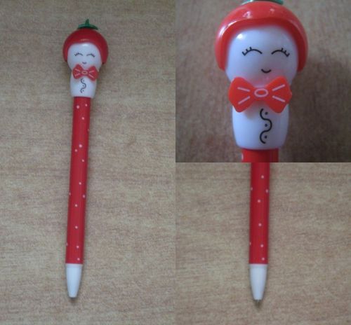 Vegetable Series Blue Ball pen Tomato style Red Cute NEW smile Strawberry like