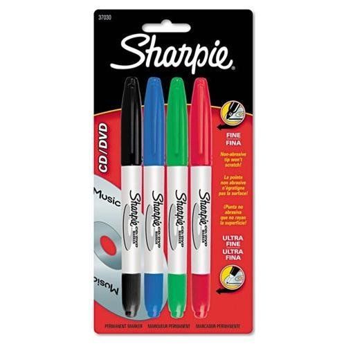 Sharpie Cd/dvd Permanent Markers - Fine Marker Point Type - Pink, (37030pp)