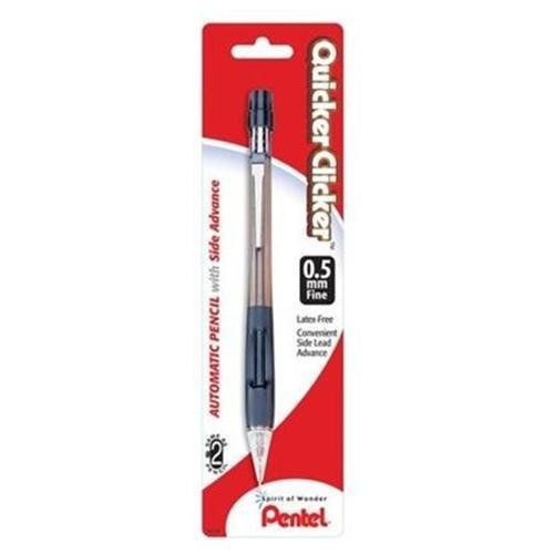 Pentel Quicker Clicker Automatic Pencil - 0.5 Mm Lead Size - (pd345bpk6)