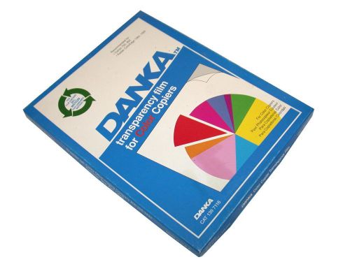 DANKA 8.5&#034; X 11&#034; COLOR COPIER 50 COUNT TRANSPARENCY 139 7116 -50 AVAILABLE