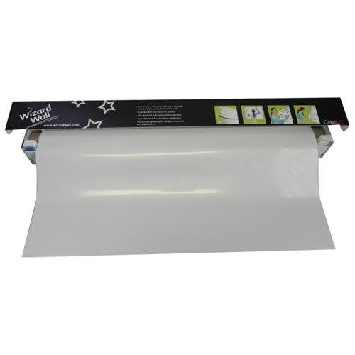 Wizard Wall® 28” System, Dry Erase Static Cling Film, 27.5&#034; x 25 ft, White