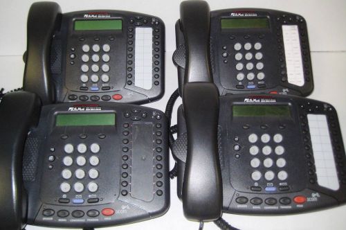 4x 3COM 3102 3C10402A Busines Phone 3012A Speaker &amp; Power