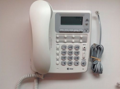 ATT 950 Corded Phone, White, 1 Handset