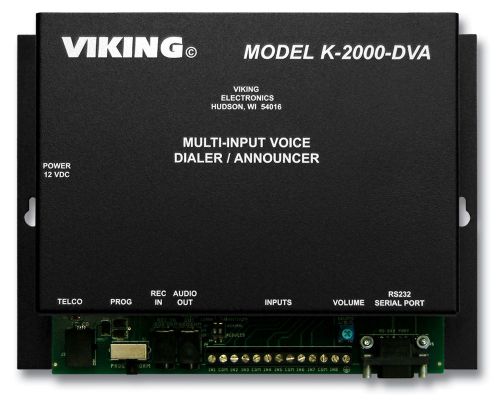 NEW Viking VIKI-VKK2000DVA Multi-input Voice Dialer/Annou