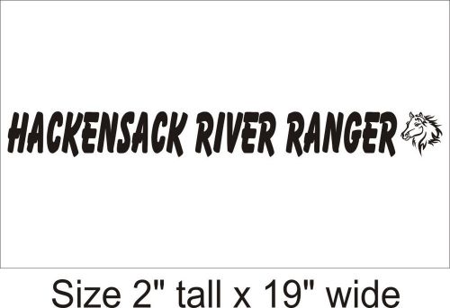 2X Hackensach River Ranger  Car Vinyl Sticker Decal Truck Van Bumper - 1159 LL