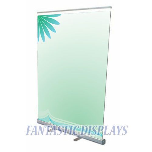 57 inch retractable banner stand roll up display trade show exhibit + free print for sale